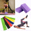 Elastic Yoga Stretch Resistance Bands Set Foam Yoga Block Brick Loop Exercise Tools 10