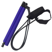 Portable Yoga Exercise Pilates Bar Resistance Bands Workout Gym Stick Fitness Tools