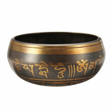105 mm Tibetische Yoga Klangschale aus Messing Buddhismus Glocken Resonanz Meditation Chakra