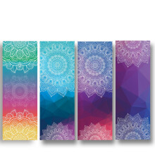 Diamant Stof Yoga Handdoek Yoga Handdoek Bedrukking Fancy Garens Yoga Matten Oefenhanddoek