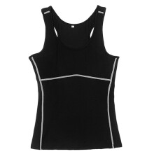 Frauen Kompressions Yoga Sport Lauf Tanktop Weste Kleidung Shirt Fitnessbekleidung