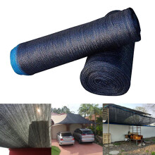 6/9/15m Zwarte Zonwerende Schaduwdoek UV - bestendig Stof Tarp Schuur Plantenbedekking