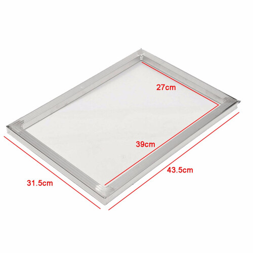 27x39cm Aluminium Schermframe met 47T 120 Mesh Zeefdruknet 1