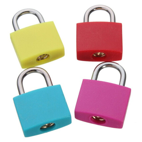 Mini lucchetto in ottone da viaggio con 2 chiavi Set per valigia borsa sicura e protetta 1