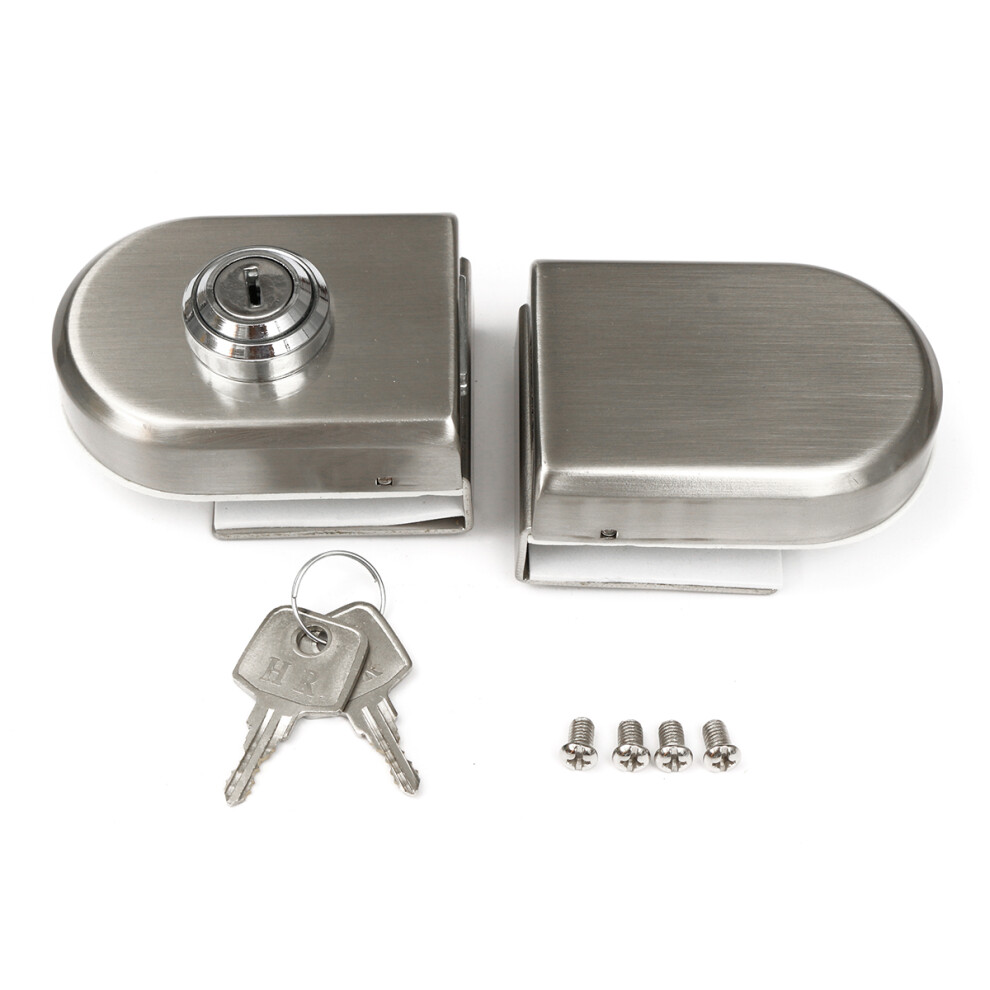 Stainless Steel 12Mm Glass Door Lock Double Swing Hinged Frameless Door Lock 902204533684