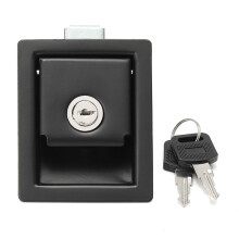 RV Paddle Ingangsdeur Slot Haak Handgreep Knop Doodslot NIEUW Camper Trailer Zwart