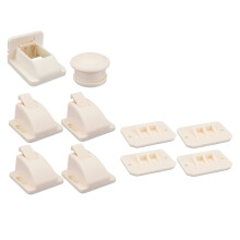 4 - delige set Baby Veiligheidslock Magnetische Kastsloten Lijmslot Set met Sleutel