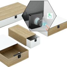 Cassetto con serratura a impronta digitale elettronica intelligente completamente automatica per armadio.