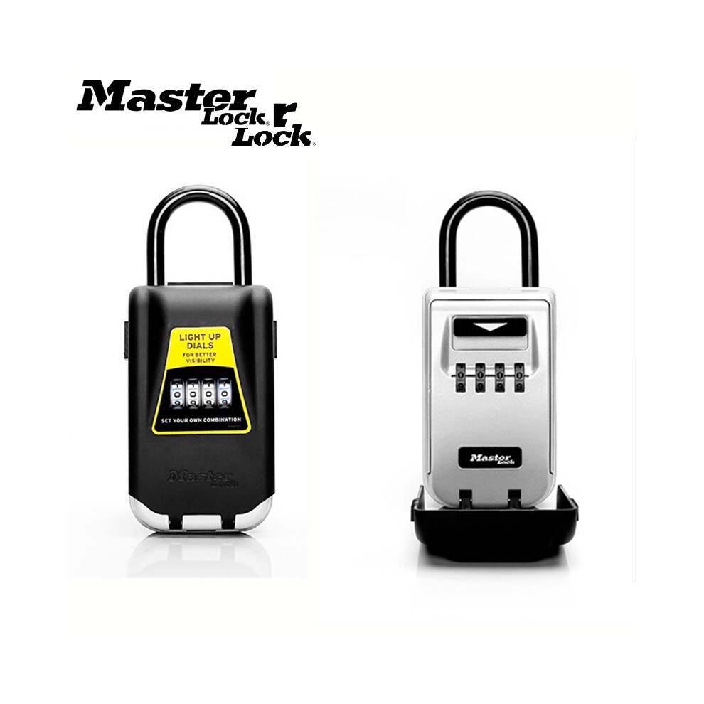 Master Lock Outdoor Key Safe Box Keys Storage Box Padlock Use Light Up Dials Password Lock Keys Hook Security Organizer Boxes 791329822373