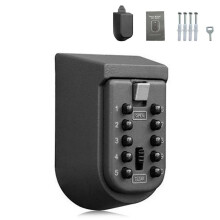 BH001 Cassetta di sicurezza per chiavi da esterno a muro con combinazione a 10 tasti