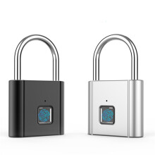 F95374 Smart Fingerprint Padlock - Keyless Door Lock, 40-Users, Anti-Theft, 6-Month Standby, 0.5s Unlock, USB Rechargeable