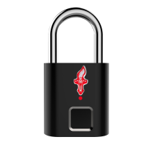 P16 Schwarzes schlüsselloses USB-wiederaufladbares Fingerabdruckschloss Türschloss Smart Vorhängeschloss Schnelles Entsperren TSA Vorhängeschloss