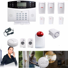 Draadloos LCD GSM SMS Thuisbeveiliging Thuisbrandalarmsysteem Auto - dialer Sensor