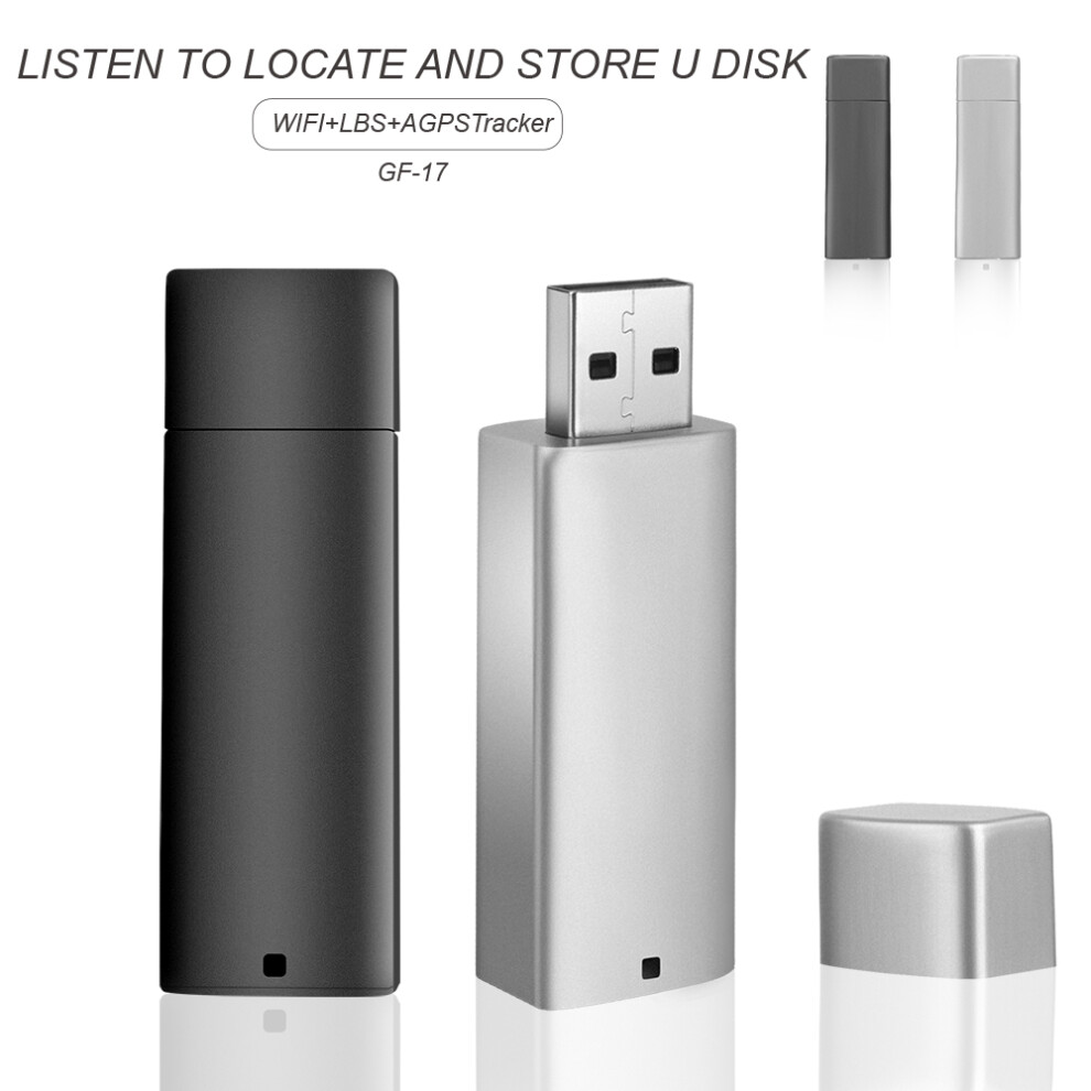 Gf17 Gps Trackers Mini Portable Gps U Disk Locator Anti-Lost Recording Tracking Positioning Device 9363738507045