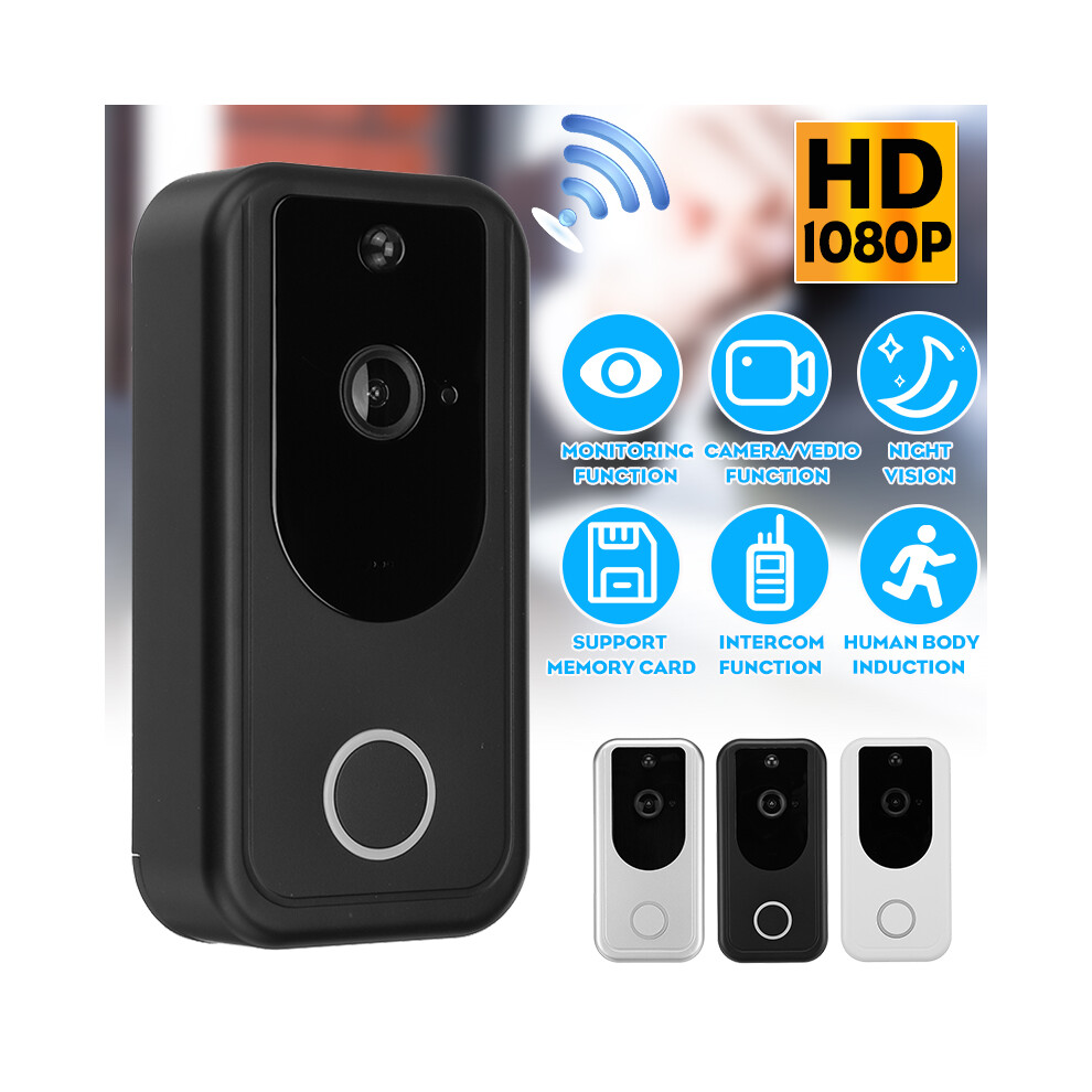 Smart 1080P Hd Wireless Wifi Video Doorbell Intercom Phone Security Night Vision 7385849720542