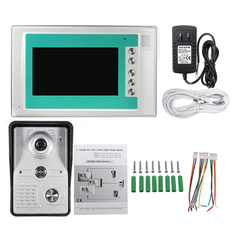 7Inch Wire Video Door Phone Doorbell Intercom Camera Monitor Security Night Vision 6900178792513