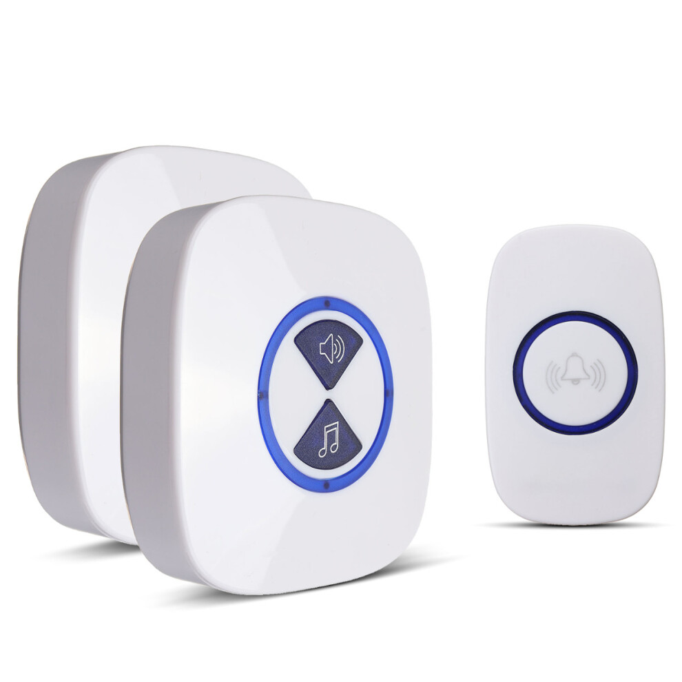 Waterproof Wireless Cordless Led Flash Doorbell Chime Ringer 36 Melodies 150M 190268177757