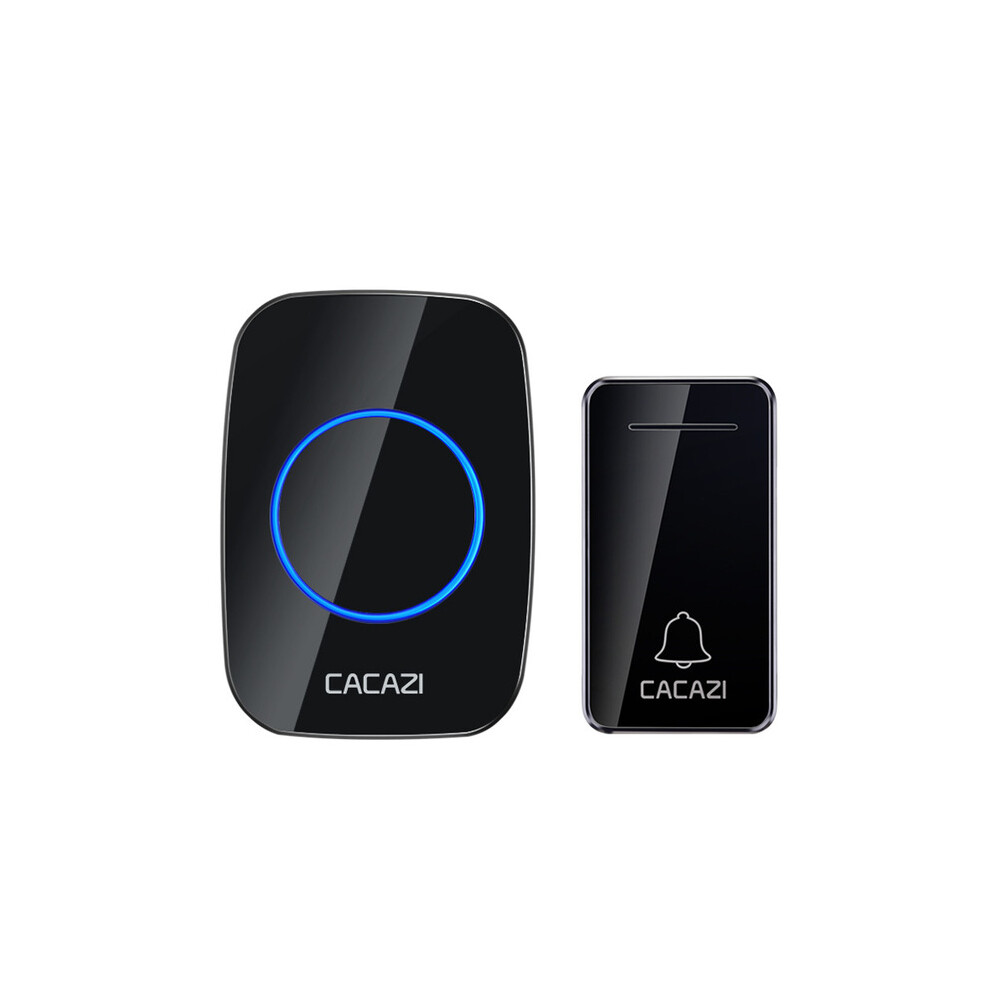 Cacazi Fa10 Self-Powered Wireless Music Doorbell Waterproof No Battery Calling Doorbell Chime 1 Button 1 Receiver 6900063908142