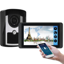 ENNIO 7 Inch Touch Wifi Wired Video Doorbell Video Camera Phone Remote Call Unlock Video Intercom