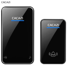 CACAZI Draadloze Deurbel Waterdicht DC 12V 300M Afstandsbediening Deurbel Chime Ring 110dB 1 Knop Ontvanger