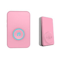 Campanello musicale wireless autoalimentato auto-generante a lunga distanza senza batteria pink con spina EU/US.
