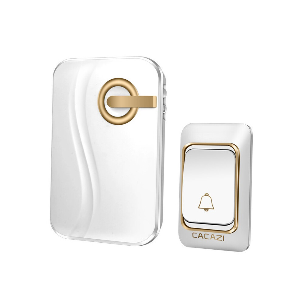 Cacazi Wireless Doorbell Battery-Operated Waterproof With 4 Levels Volume Door Chime 200 Meters 6900332801631
