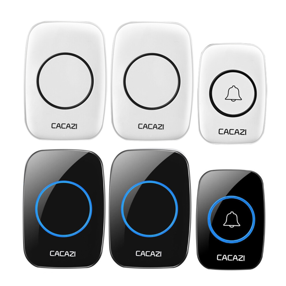 Home Wireless Doorbell Waterproof Remote 300M Distance 1 Transmitter 2 Receiver 039339515497