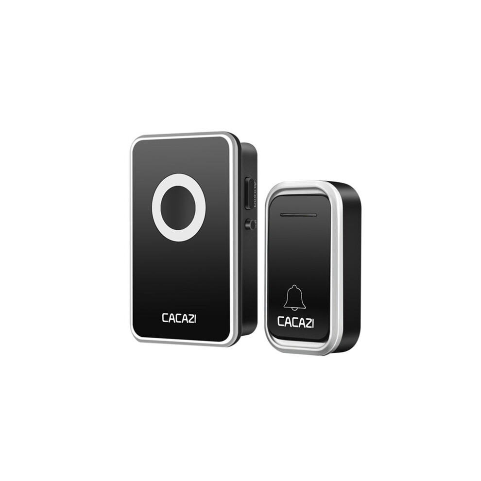 Cacazi Wireless Doorbell 300M Waterproof Door Bell Ac 110-220V 80Db 1 Emitter 1 Receiver No Battery 6900269539607