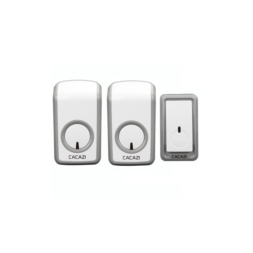 Cacazi Wireless Doorbell Ac 110-220V Ultra Long Distance 350M Remote Door Bell 48 Chimes 6 Volume 6900269501925