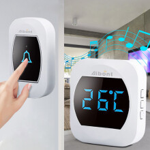 Slimme Temperatuur Draadloze Waterdichte Deurbel 45 Melodieën 200M Bereik Real - time Thermometer