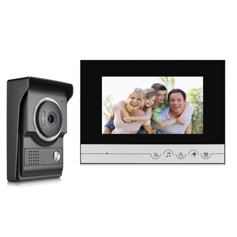 7 Inch Tft 2.4G Wired Color Intercom Doorbell Video Door Phone Night Vision Ir Outdoor Monitor 889251102172
