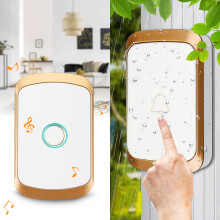 Campanello wireless LED impermeabile 360M 36 suoni di chiamata suono di emergenza spina US/UE/UK