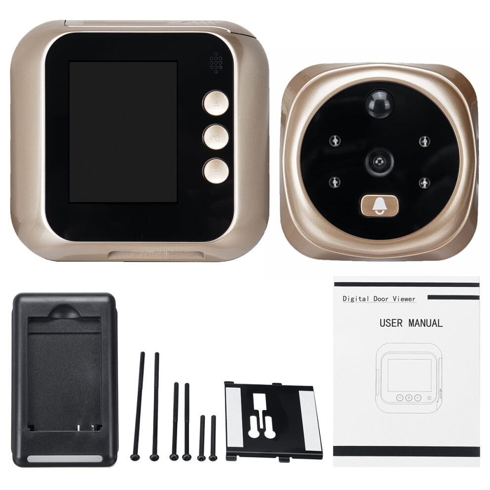 2.8Inch Lcd 135 Degrees 720P Hd Peephole Digital Viewer Door Eye Doorbell Video Doorbell Camera Indoor Chime Night 791761285200