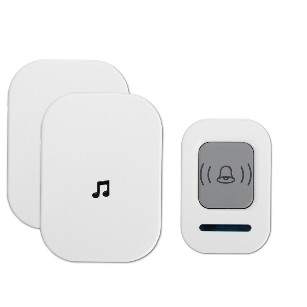 300M Wireless Doorbell 60 Song Chime 5 Volume Level Door Bell 1/2 Receiver Sos 300028148433