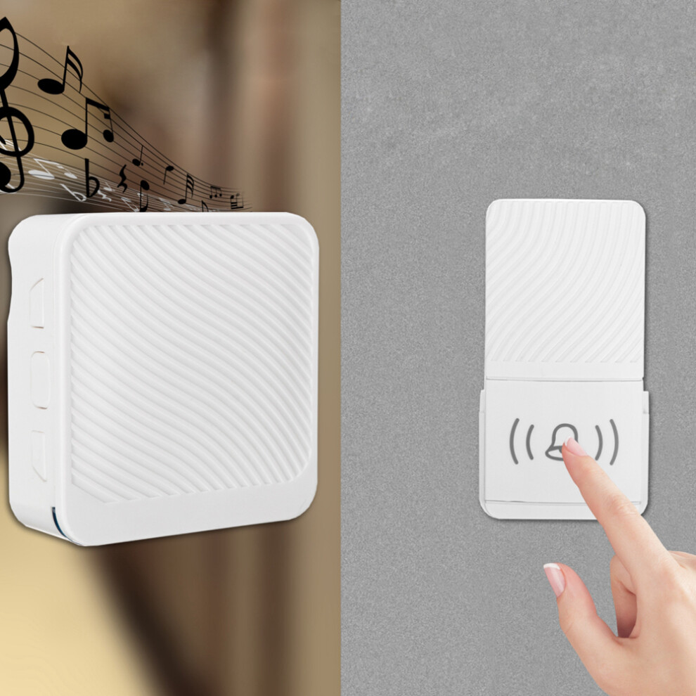 Wireless Doorbell 52 Song Chime 5 Volume Level Door Bell 1/2 Receiver Button 300028148440