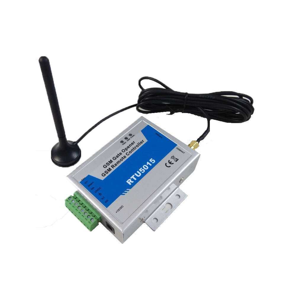 RTU5015 Upgrated GSM Gate Door Opener SMS APP Remote Control Alarm Controller 1 Output 2 Inputs