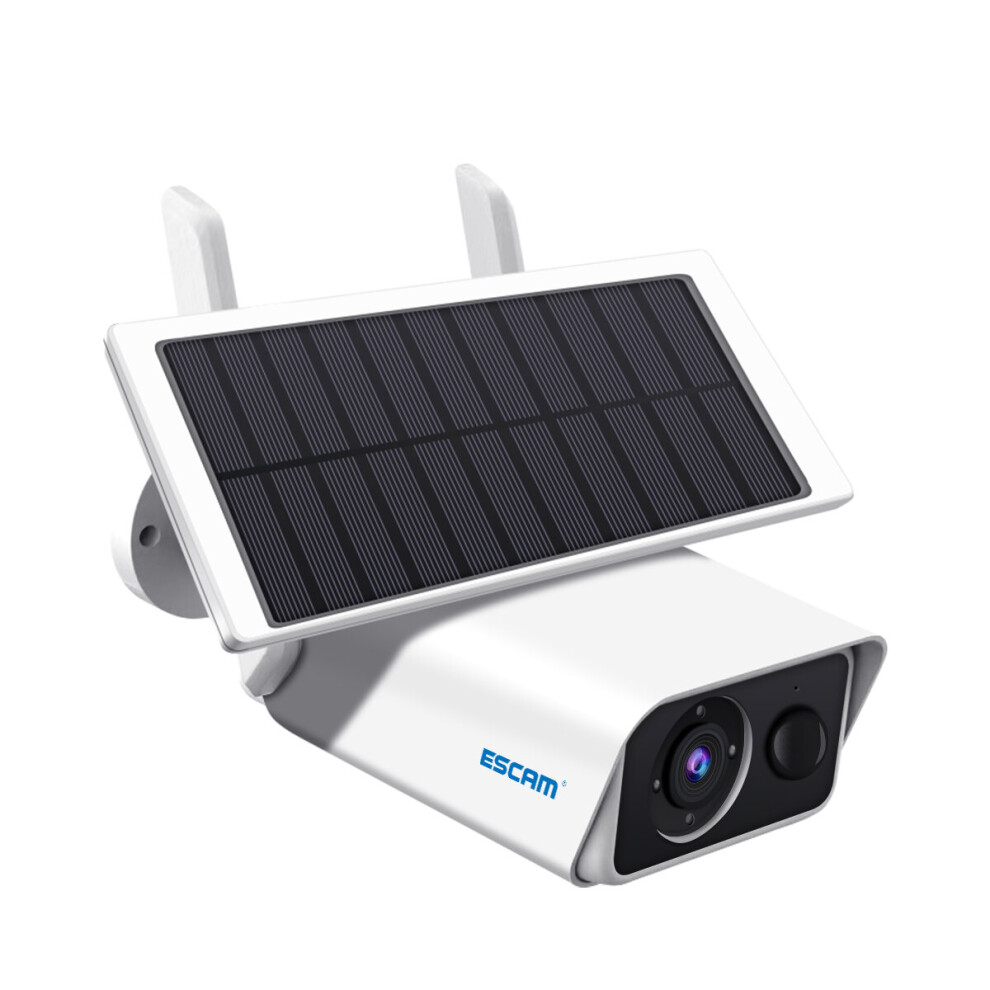 Escam Qf180 3Mp Wireless Pir Motion Detection Night Version Cloud Storage Two-Way Audio Solar Battery Camera Ip66 Waterproof Icsee App 6909264256809