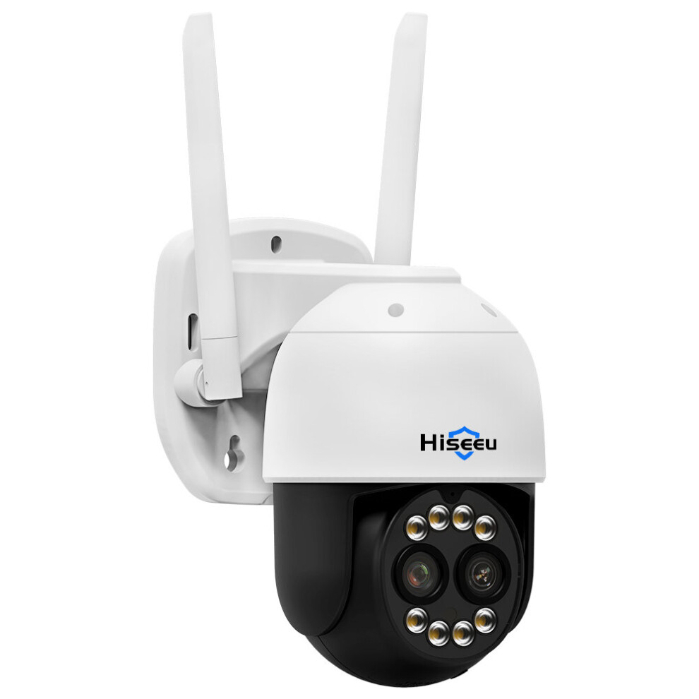 Hiseeu 2K Ptz Wifi Ip Camera Outdoor Security Protection 8X Zoom Dual Lens Cctv Video Surveillance Camera 6900384100270