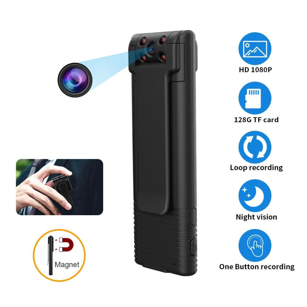 Mini Hd 1080P Dv Camera Portable Digital Micro Video Recorder Night Vision Magnet Body Camcorder Maximum Suport 128Gb Tf Card 6906324188261