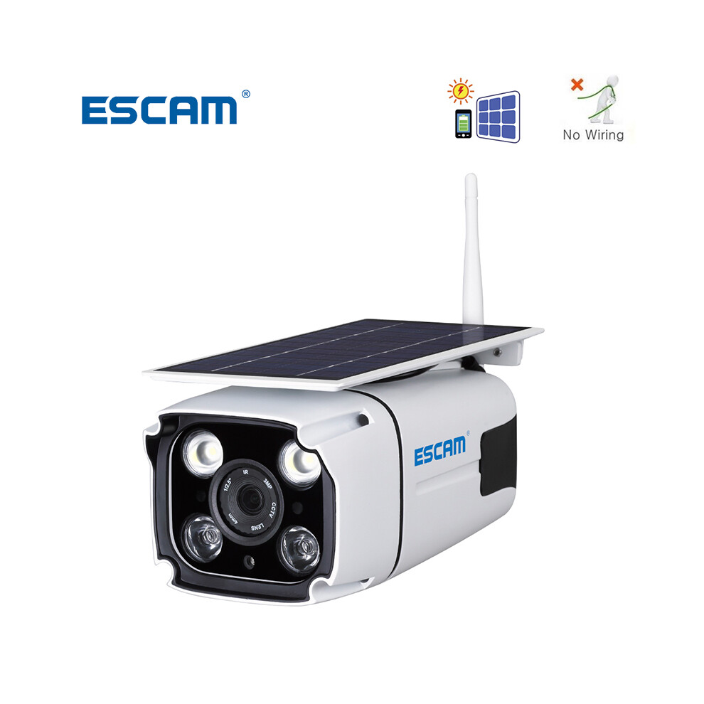 Escam Qf260 Wifi Hd 1080P 2.0Mp Wireless Ip67 Outdoor Solar Battery Power Low Power Consumption Pir Surveillance Security Camera 6901250554593