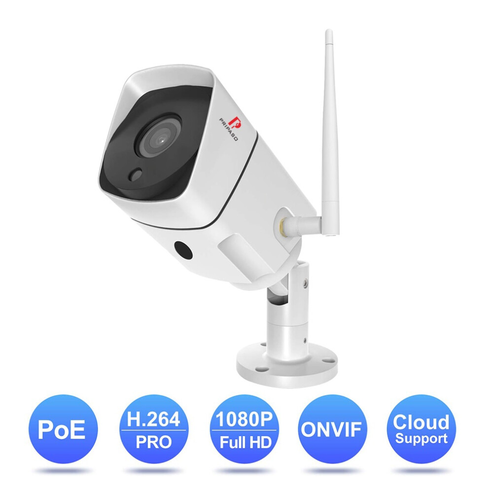 Pripaso 1080P Outdoor Wireless Surveillance Home Security Camera Wifi Home Security Camera Waterproof Infrared Night Vision 756910106768