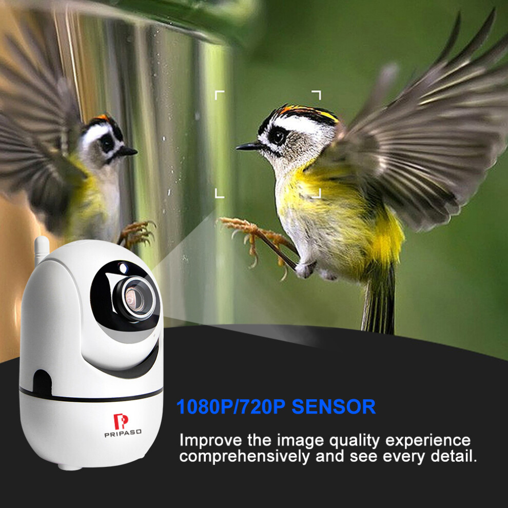 Pripaso Auto Tracking Ip Cam Home Security Ai Camera 1080P Wireless Camera Wifi Surveillance Smart Ir Cut Night Vision Camera 6900070078449