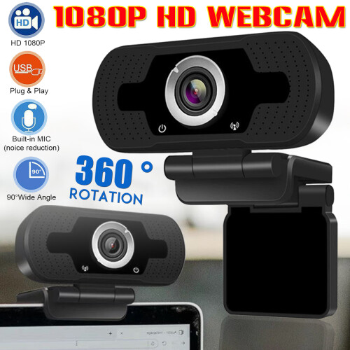 1080P HD Webcam per Desktop Laptop Computer PC con Microfono Integrato e Clip-On