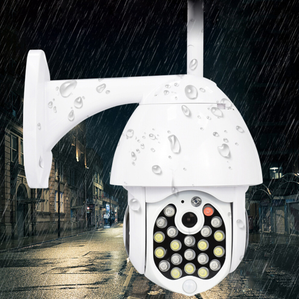 Guudgo 21 Led Ip Camera 8X Zoom Wifi Dome Surveillance Camera Full Color Night Vision Ip66 Waterproof Pan/Tilt Rotation 6901249111998