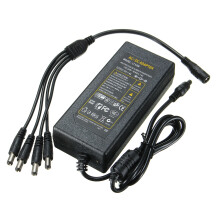 5.5X2.1mm CCTV con linea di alimentazione con adattatore per connessione lampada DC12V 4 5 6A