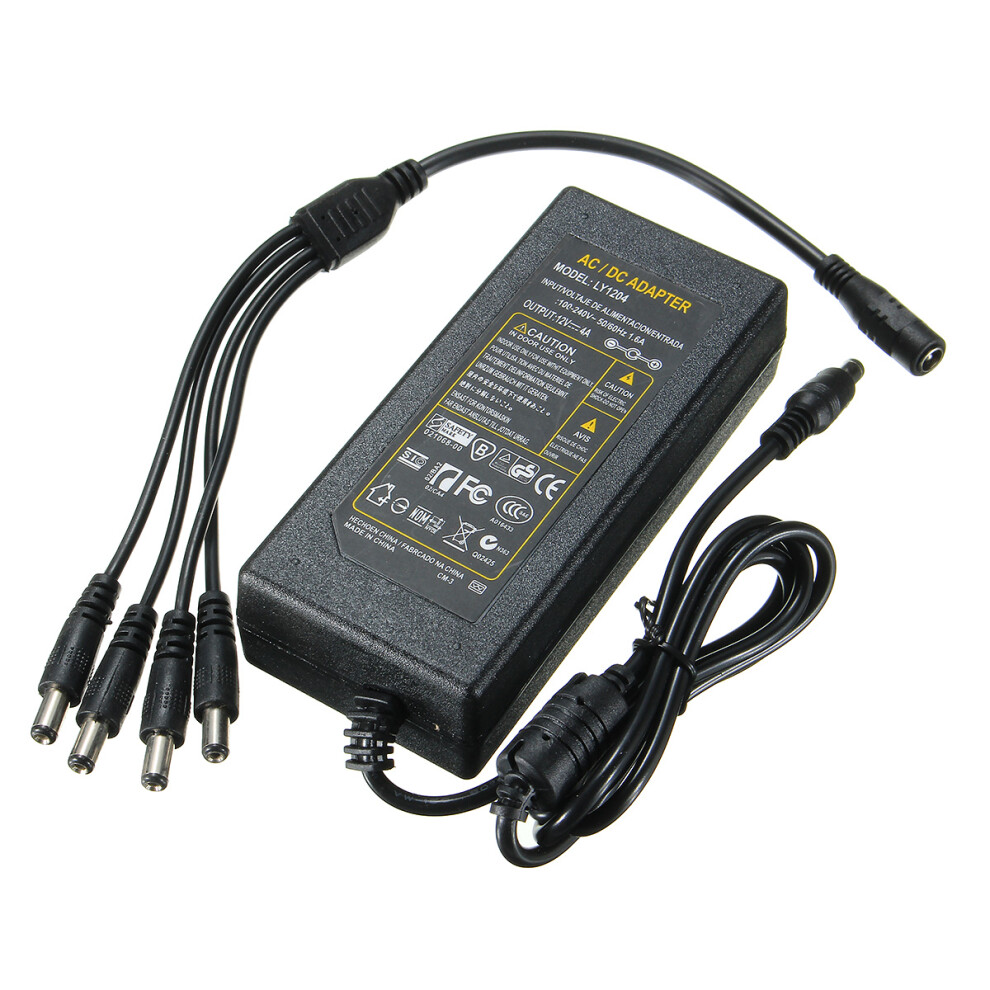 5.5X2.1mm Connected Power Line Cctv With Lamp Connection Line Adapter Dc12v 4 5 6A 300029462293