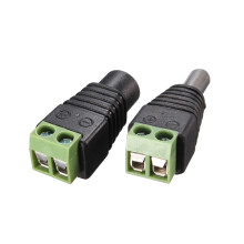 1 Coppia di connettori DC maschio femmina 5.5 mm per striscia LED e telecamera CCTV