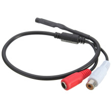 Microfono a pickup audio sensibile con cavo per sistema di sicurezza CCTV telecamera DVR nascosta