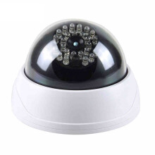 C - 63 Dummy Dome CCTV Kamera Anti - Diebstahl Sicherheitsgeschäft Laden Innen Außen Fake Rote LED Weiße