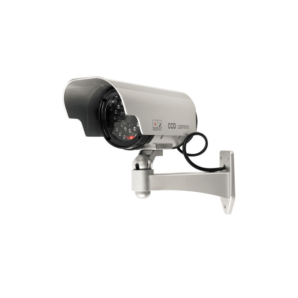 Solar Powered Fake Camera Outoodr Dummy Bullet Cctv Security Surveillance Camera Blinking Ir Led 6901251437062